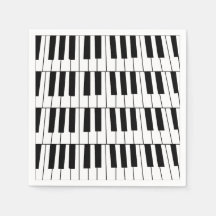 Pianist-Party: Schwarz-Weiß-Piano-Keys Pianist