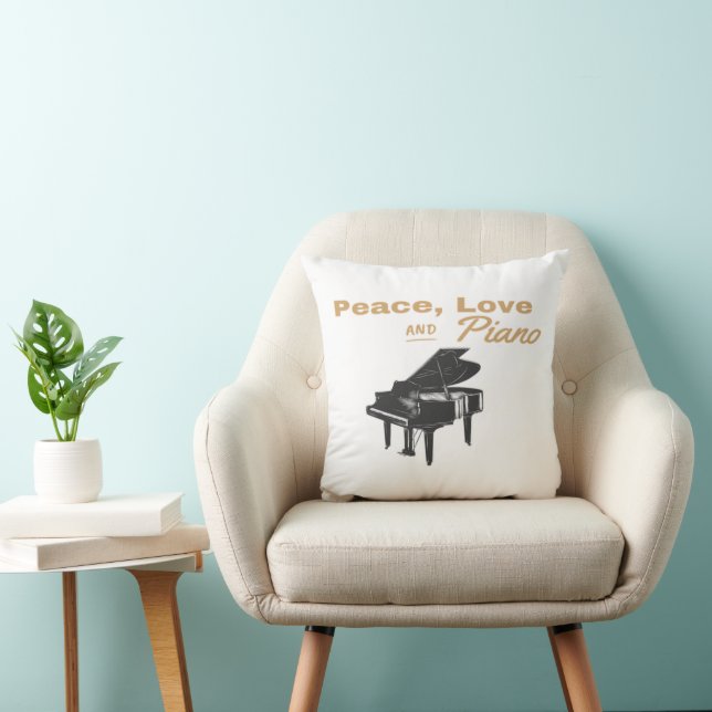 Pianist Piano Grand Piano Lehrer Lehrerin Kissen (Stuhl )