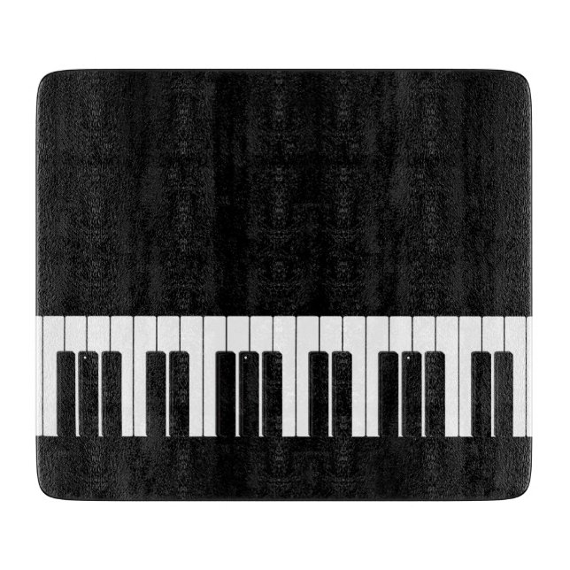 Pianist Piano Keyboard Black and White Keys Schneidebrett (Vorderseite)