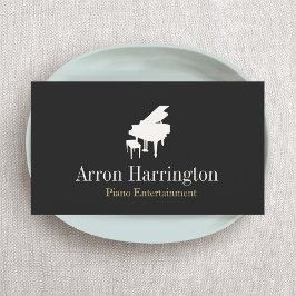 Pianist Piano Music Teacher Grand Piano Visitenkarte