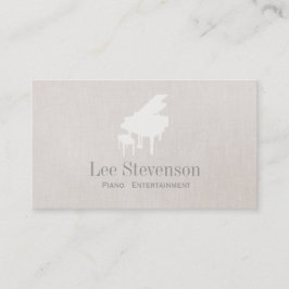 Pianist Piano Music Teacher Grand Piano Visitenkarte