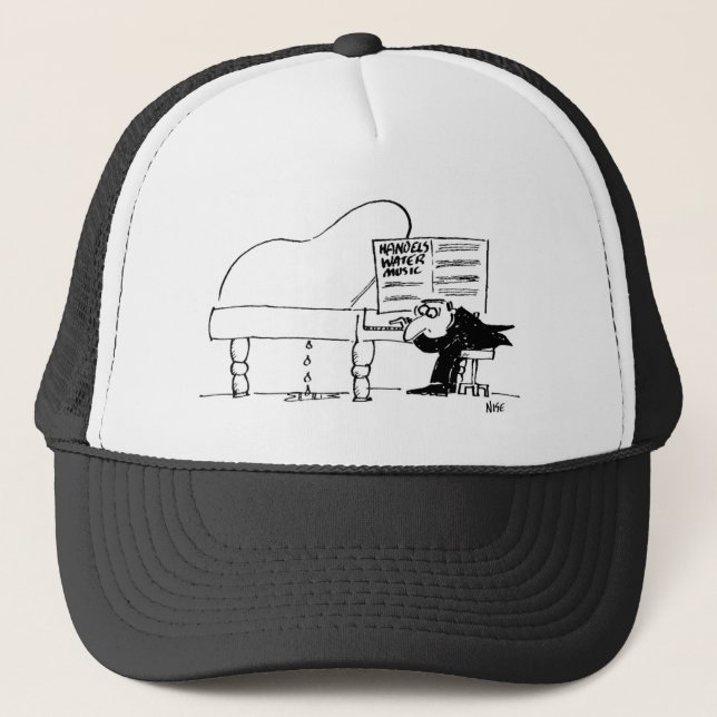 Pianist spielt Händels Wassermusik Truckerkappe (Vorderseite)