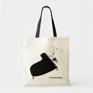 Pianist - Stickmice Tote Bag Tragetasche