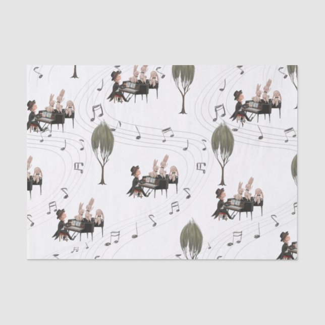 Pianist Tissue Paper Seidenpapier (Vorderseite)