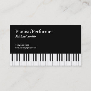 Pianist Visitenkarte