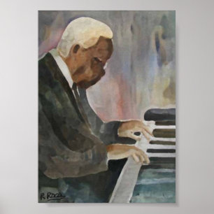 Pianista Jazz Festival Moon and Stars Poster