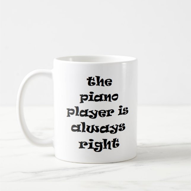 pianiste toujours droit tasse à café (Gauche)