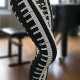 Pianistin aus Schwarz und Weiß Leggings (Comfy leggings to wear when you're playing a piano)