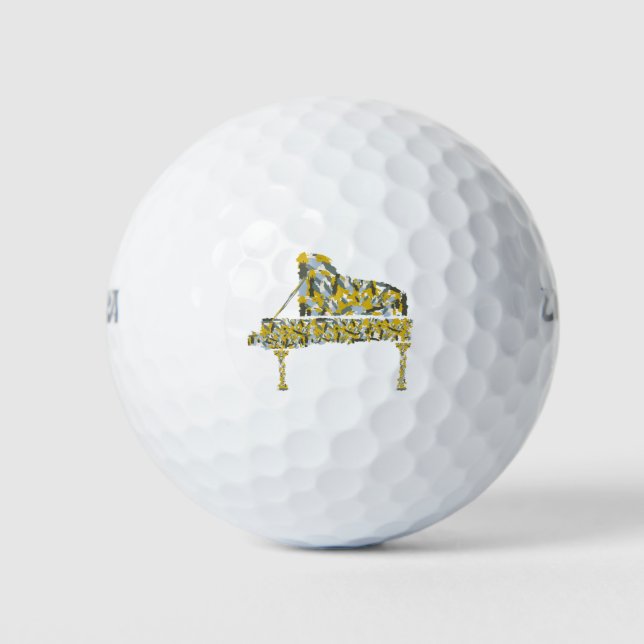 Piano abstrakt golfball (Vorderseite)