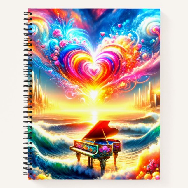 Piano Art Notizbuch (Vorderseite)