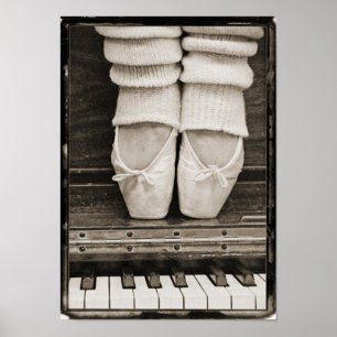 Piano Ballet Duet klein Poster