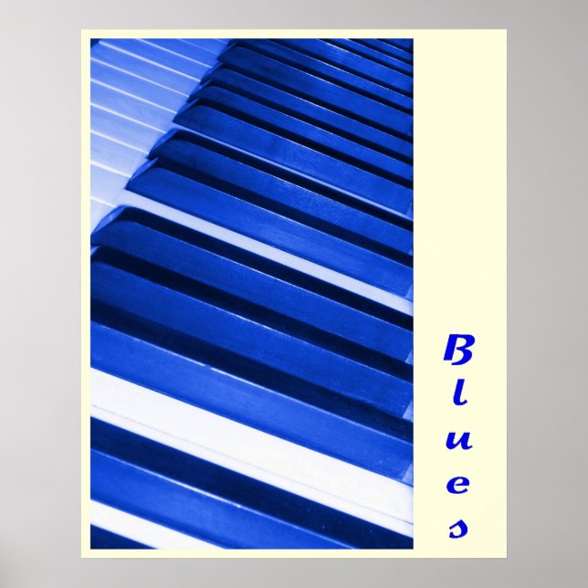 Piano Blues Poster (Vorne)