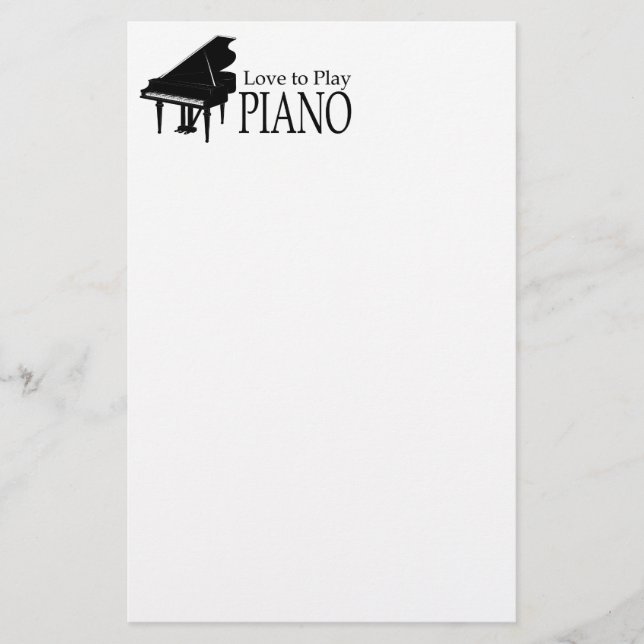 Piano Briefpapier (Vorderseite)