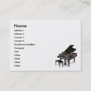 Piano Business Card Visitenkarte
