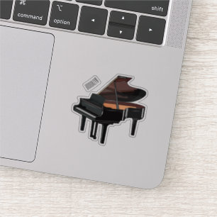 Piano-Cartoon Aufkleber