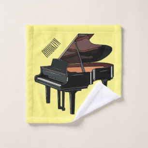 Piano-Cartoon Badhandtuch Set