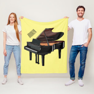 Piano-Cartoon Fleecedecke