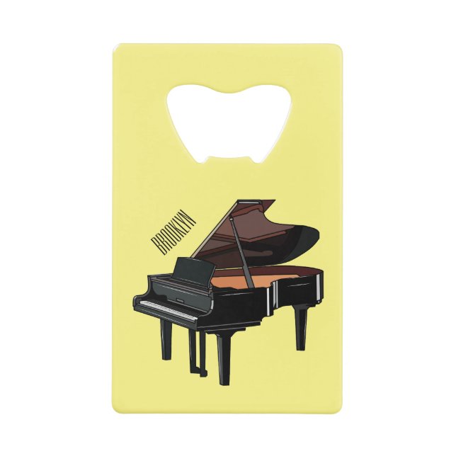 Piano-Cartoon Geldbeutel Flaschenöffner (Vorderseite)