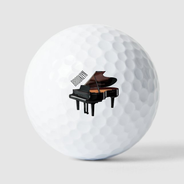 Piano-Cartoon Golfball (Vorderseite)