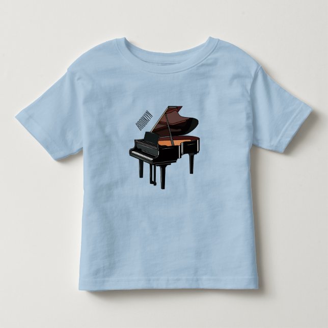 Piano-Cartoon Kleinkind T-shirt (Vorderseite)