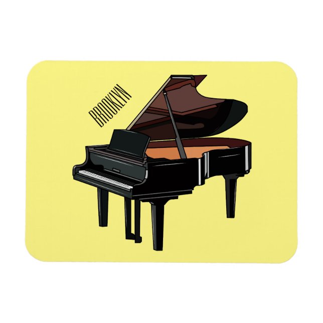 Piano-Cartoon Magnet (Horizontal)