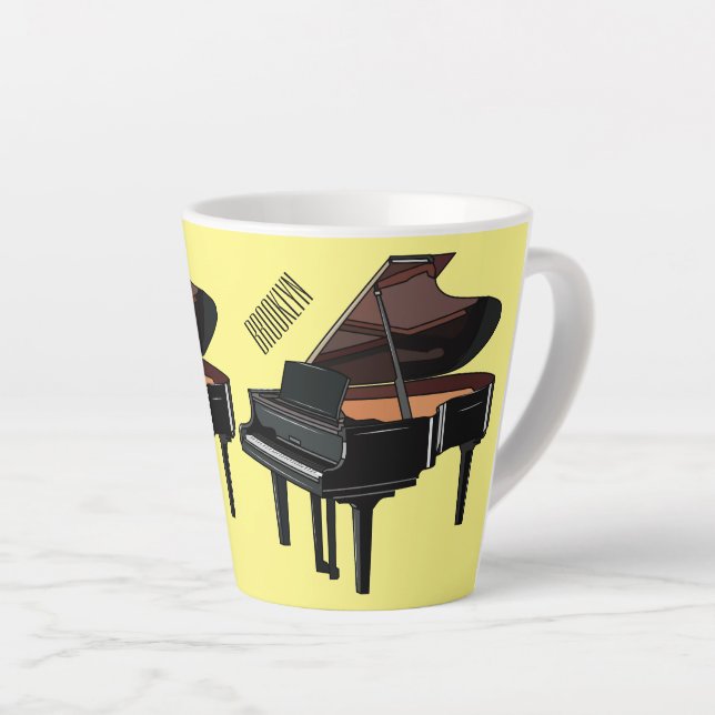 Piano-Cartoon Milchtasse (Rechte Ecke)