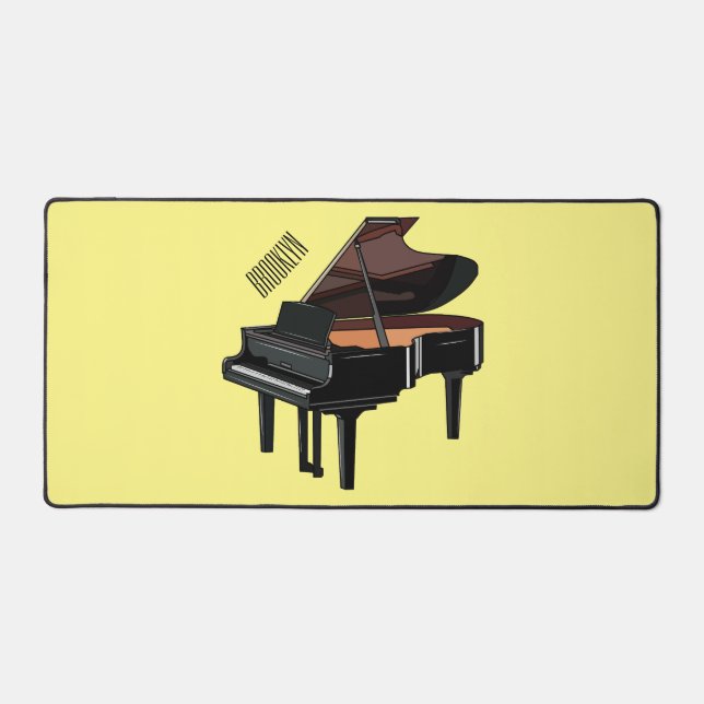 Piano-Cartoon Schreibtischunterlage (Vorderseite)