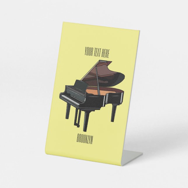 Piano-Cartoon Sockelschild (Vorderseite)