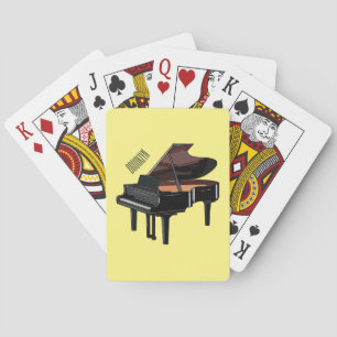 Piano-Cartoon Spielkarten