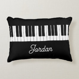 Piano Clavier Pianiste Coussin Avec Nom