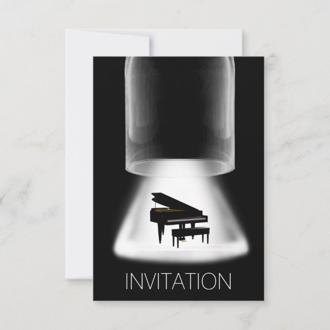 Piano Concert Festival Musique Vip Invitation (Devant)