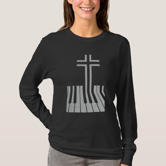 Piano Cross T-Shirt (Vorderseite)