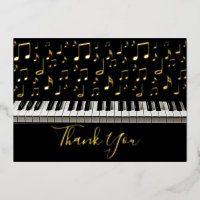 Piano Dankeschön Karte