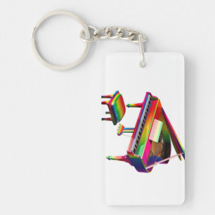 Piano de couleur arc-en-ciel