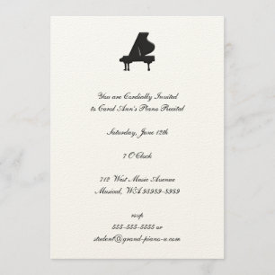 Piano-Erwägung Einladung