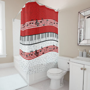piano et musique partition rouge piano rideau de d