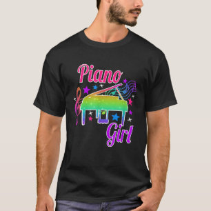 Piano Girl Geschenk für Mädchen, die Liebe Piano P T-Shirt