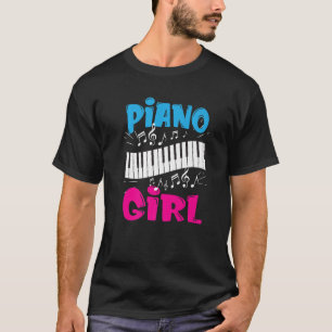 Piano Girl Pianistin Musik Klaviermusik Klaviermus T-Shirt