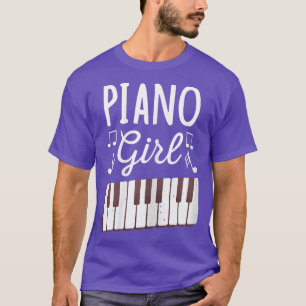 Piano Girl Piano Musiknoten3336 T-Shirt