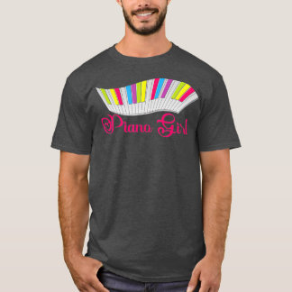 Piano Girl Piano Player Musikalischer Pianist Keyb T-Shirt