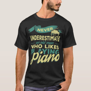 Piano Grandpa Farm Tier spirituell T-Shirt