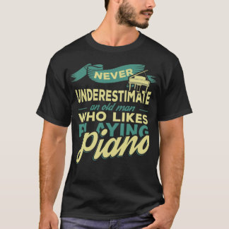 Piano Grandpa Farm Tier spirituell T-Shirt