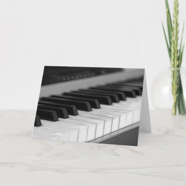 Piano Greetings Card Karte (Vorderseite)
