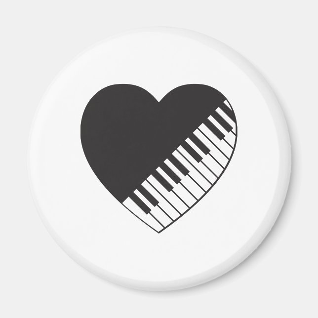 Piano Heart Magnet (Vorne)
