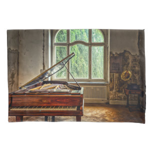 Piano in der Villa Kissenbezug