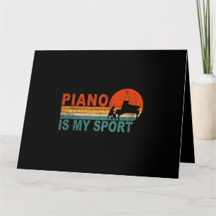 Piano ist mein Sport Funny Keyboard Piano Player M Karte