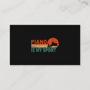Piano ist mein Sport Funny Keyboard Piano Player M Visitenkarte