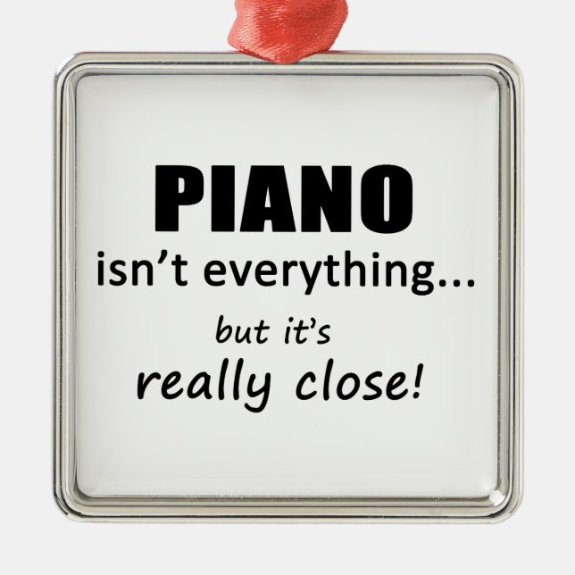 Piano ist nicht alles ornament aus metall (Vorne)