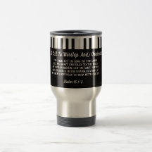 Piano Key Bibel Verse Reisen Mug