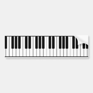 Piano Keyboard Autoaufkleber
